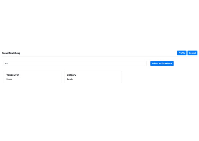 TravelMatching – screenshot 2