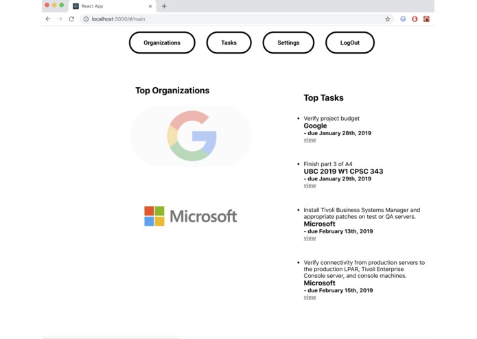 LogBook – screenshot 1