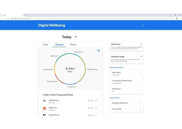 Digital Wellbeing for Chrome – screenshot 4