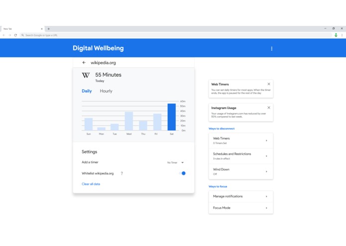 Digital Wellbeing for Chrome – screenshot 5