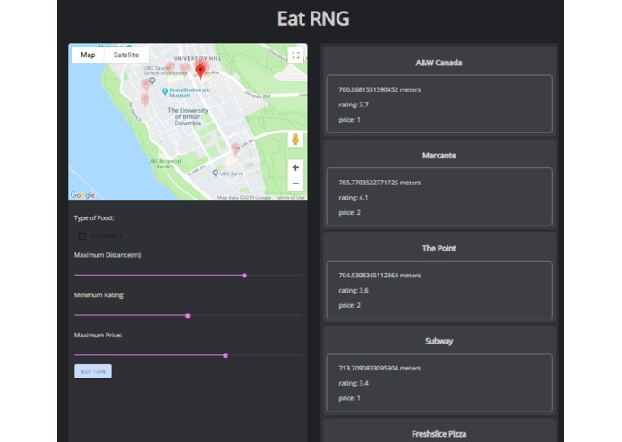 EatRNG – screenshot 1