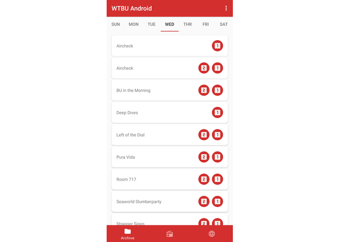WTBU Android – screenshot 1