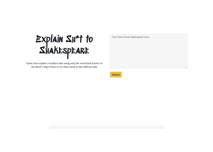 The Shakespeak Translator – screenshot 1