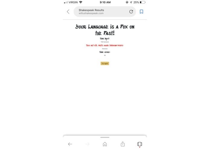 The Shakespeak Translator – screenshot 5