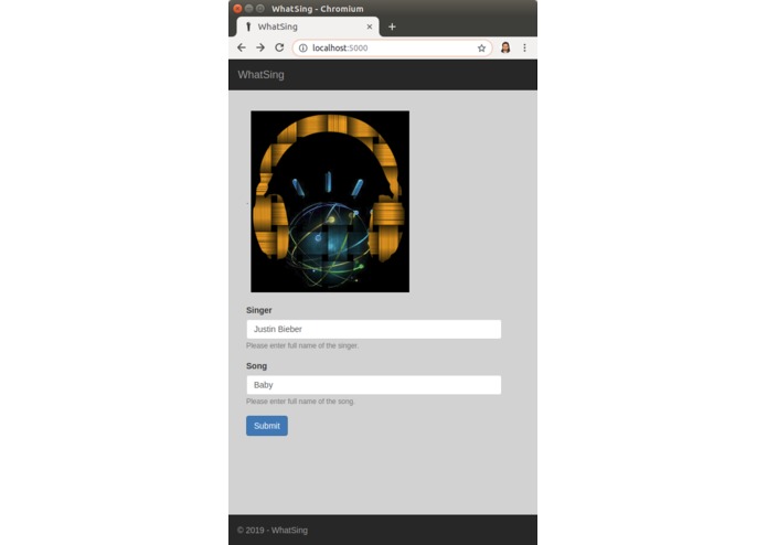 WhatSing – screenshot 1