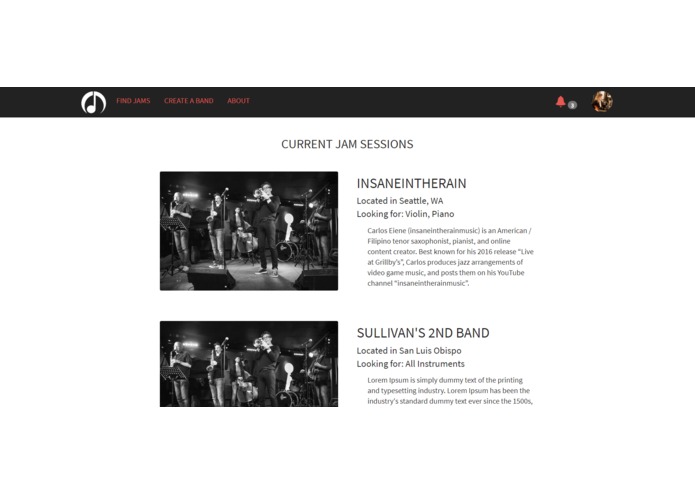 Bandbase – screenshot 2