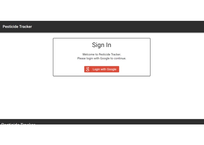 pesticide-tracker – screenshot 1