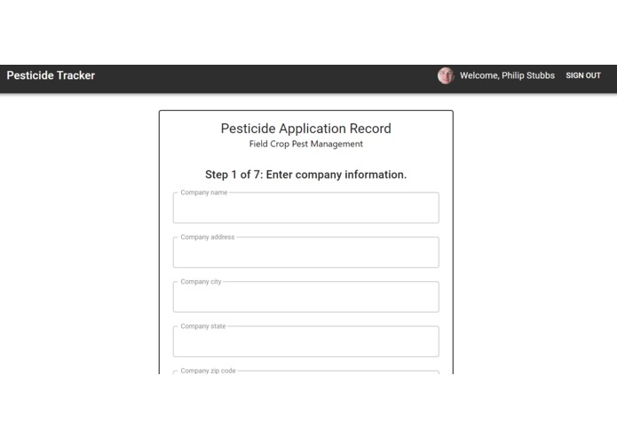 pesticide-tracker – screenshot 4
