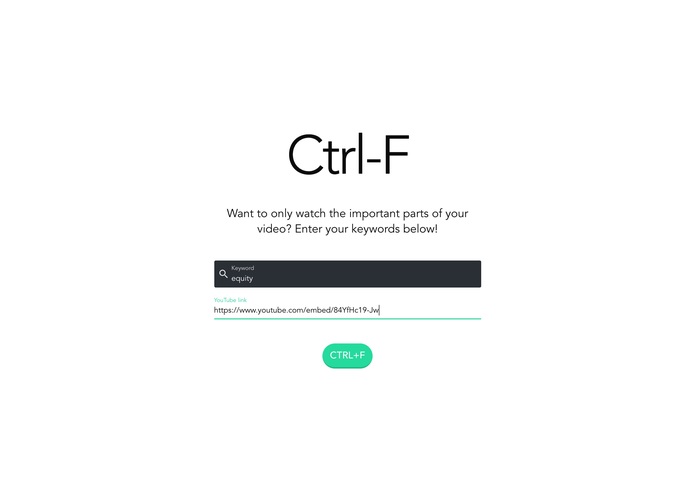 CTRL-F – screenshot 1