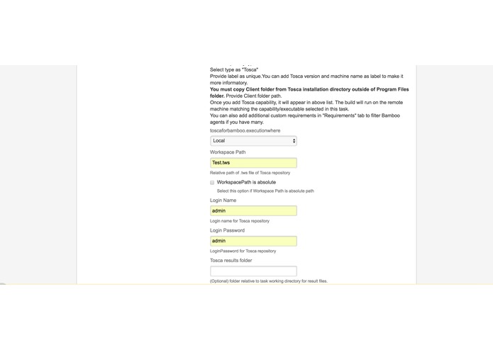 Tosca Integration with Atlassian JIRA and Bamboo – screenshot 4