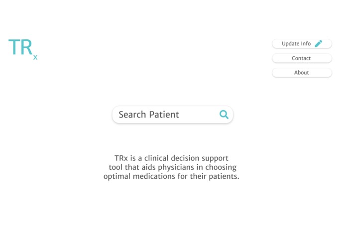 Treatment Recommender (TRx) – screenshot 2