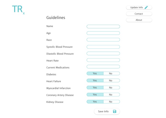 Treatment Recommender (TRx) – screenshot 4
