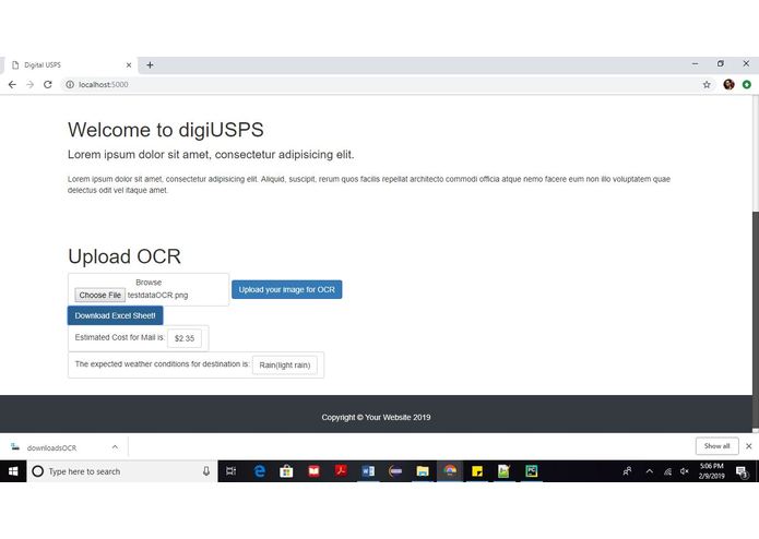 digiUSPS – screenshot 3
