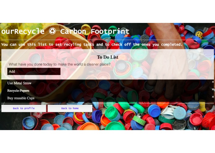 ourRecycle – screenshot 2