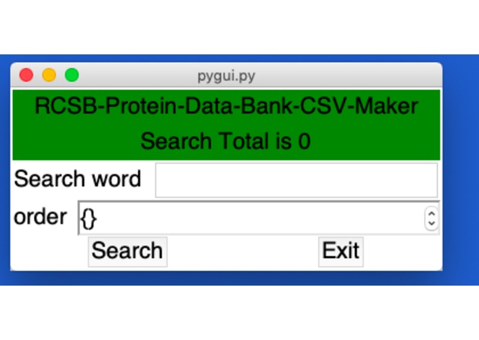 RCSB-Protein-Data-Bank-CSV-Maker – screenshot 1