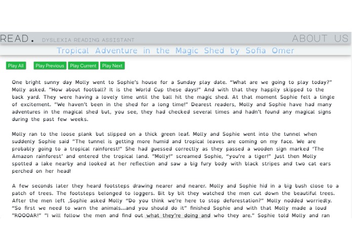 Dyslexic Reading – screenshot 1
