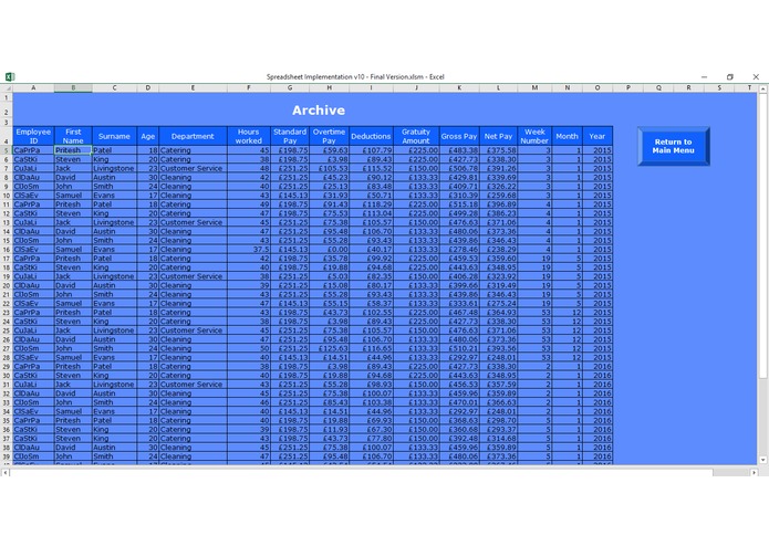 Glamping Cymru Excel-based Payslip System – screenshot 8