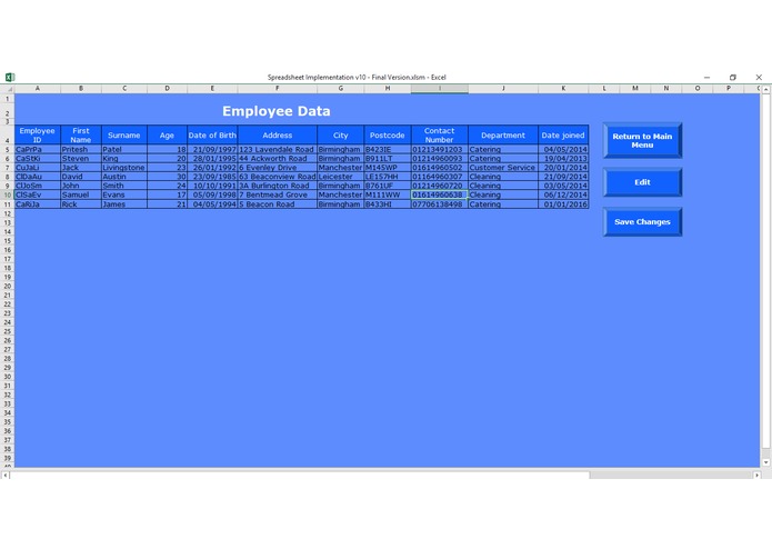 Glamping Cymru Excel-based Payslip System – screenshot 5