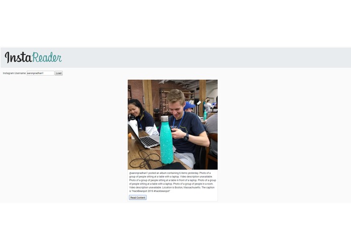 InstaReader – screenshot 2