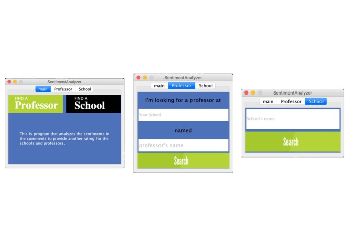 RMP Sentiment Analyzer – screenshot 1
