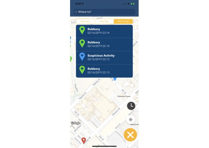 SafeRoute – screenshot 4