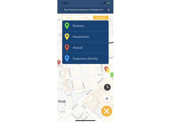 SafeRoute – screenshot 2