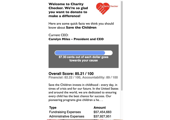 Charity Checker – screenshot 3