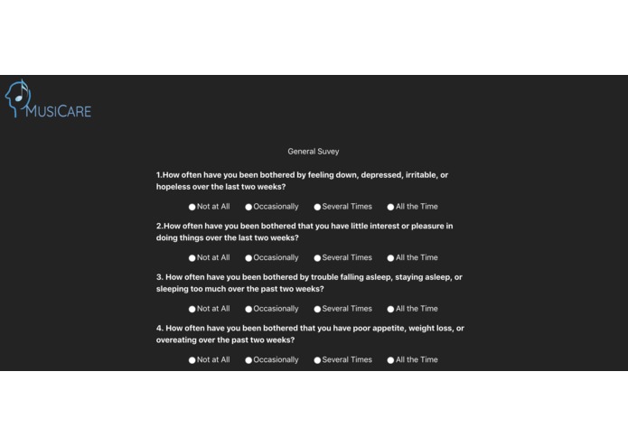 MusiCare – screenshot 2