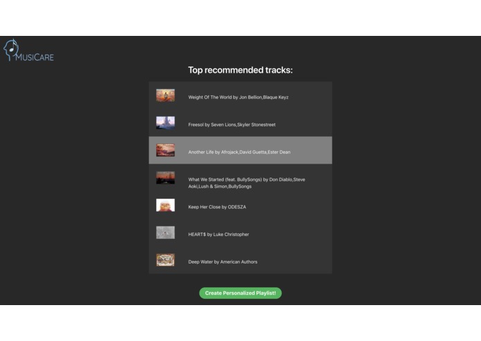 MusiCare – screenshot 3