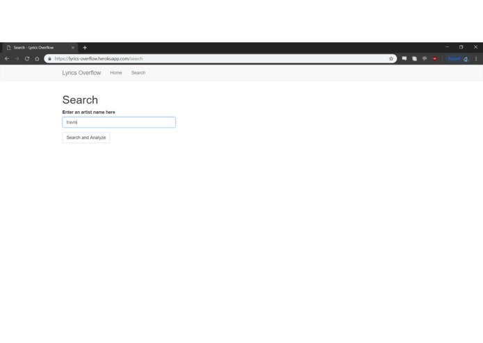LyricsOverflow – screenshot 1