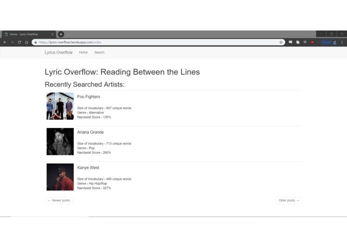 LyricsOverflow – screenshot 2