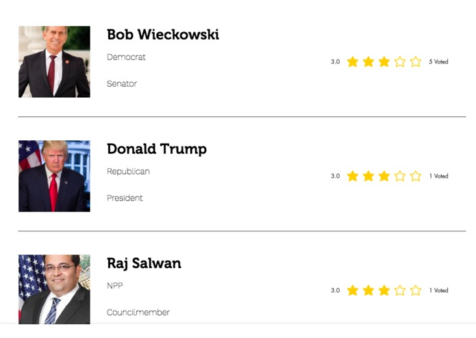 Rate your representative – screenshot 3