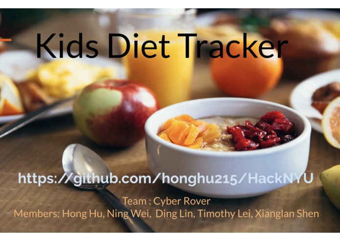 Kids Diet Tracker – screenshot 1