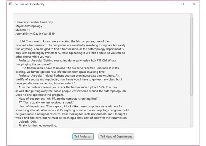 The Loss of Opportunity – screenshot 2