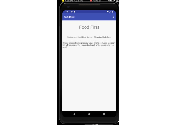 food-first – screenshot 1