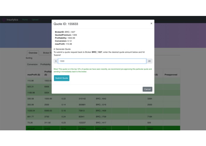 Insurlytics - Quote Prioritization Platform – screenshot 5