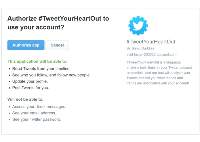 #TweetYourHeartOut – screenshot 1