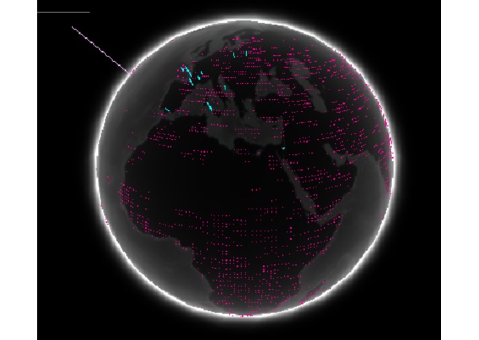 Data Visualization on 3-Dimensional Globe – screenshot 1