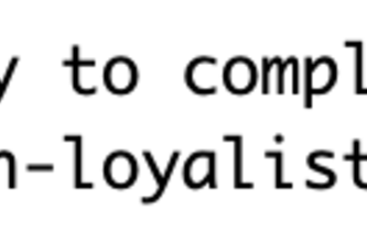 Loyalist Bookings
