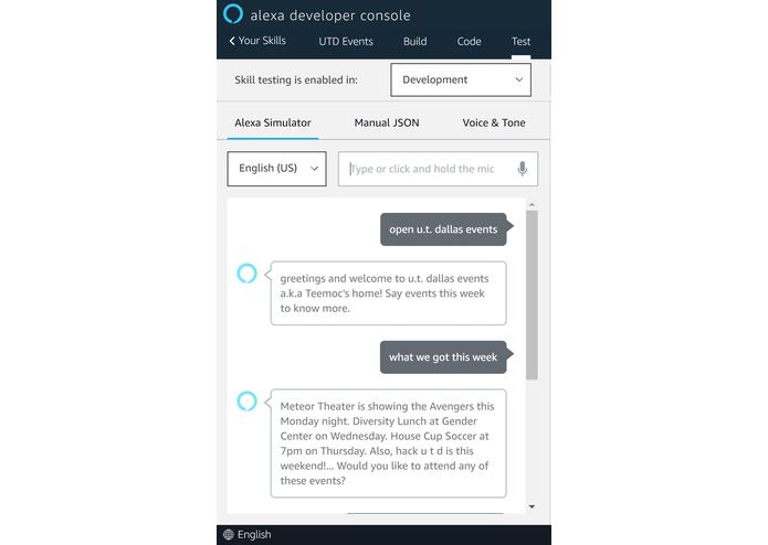 Alexa - Events at UTD – screenshot 2