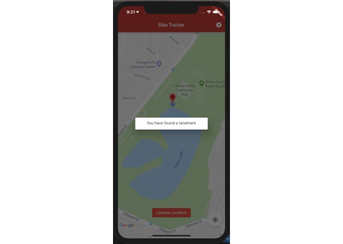 Bike Ride Tracker – screenshot 1
