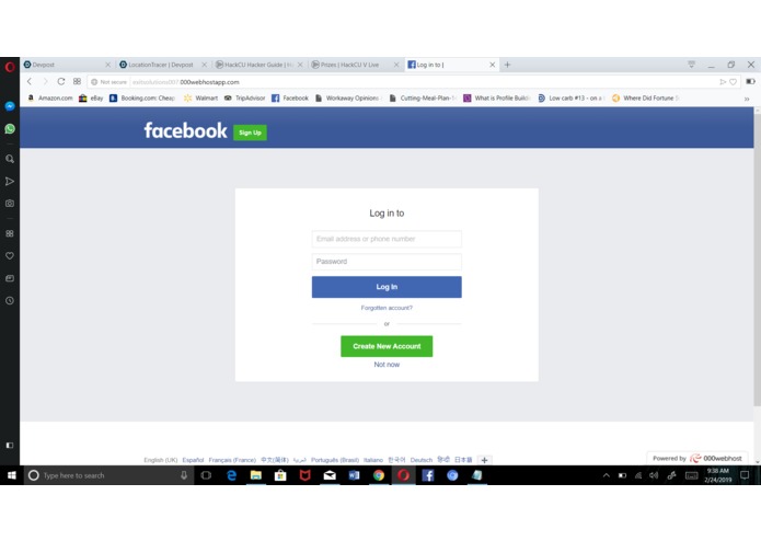 Phishing detection game – screenshot 1