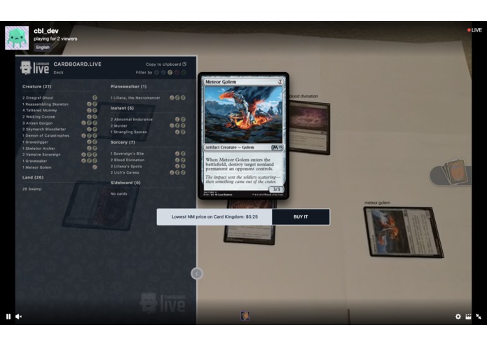 Image recognition & card analysis for tabletop games – screenshot 2