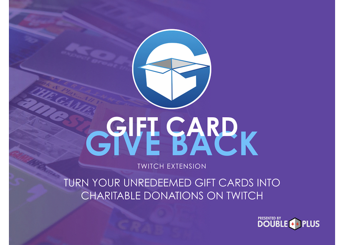The Gift Card Give Back Twitch Extension – screenshot 1