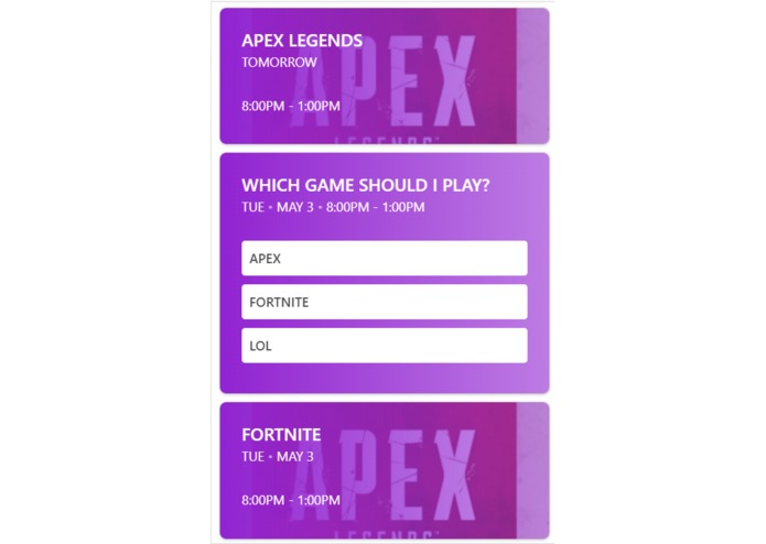 My Schedule – screenshot 2