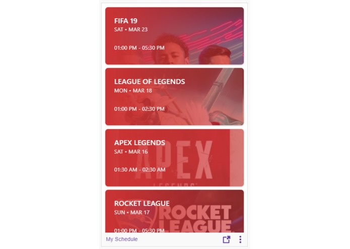 My Schedule – screenshot 1