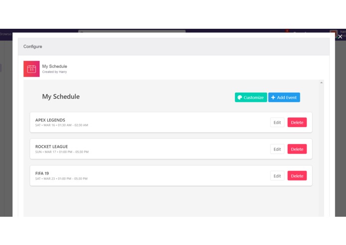 My Schedule – screenshot 5