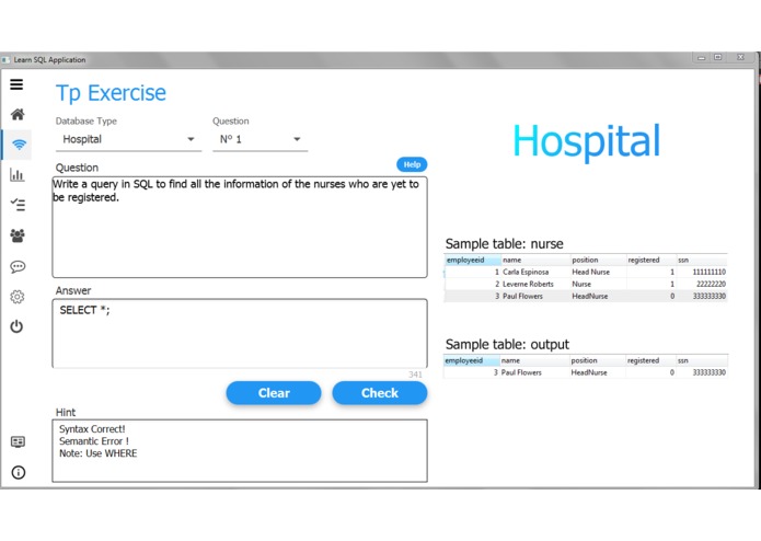 LSQL App – screenshot 2