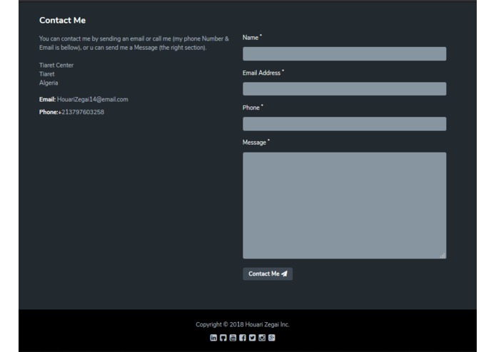 Personal Web Site – screenshot 1