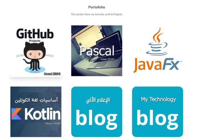Personal Web Site – screenshot 2